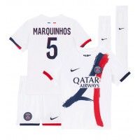 Paris Saint-Germain Marquinhos #5 Replica Away Minikit 2024-25 Short Sleeve (+ pants)